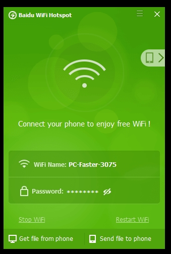 baidu wifi hotspot windows 10